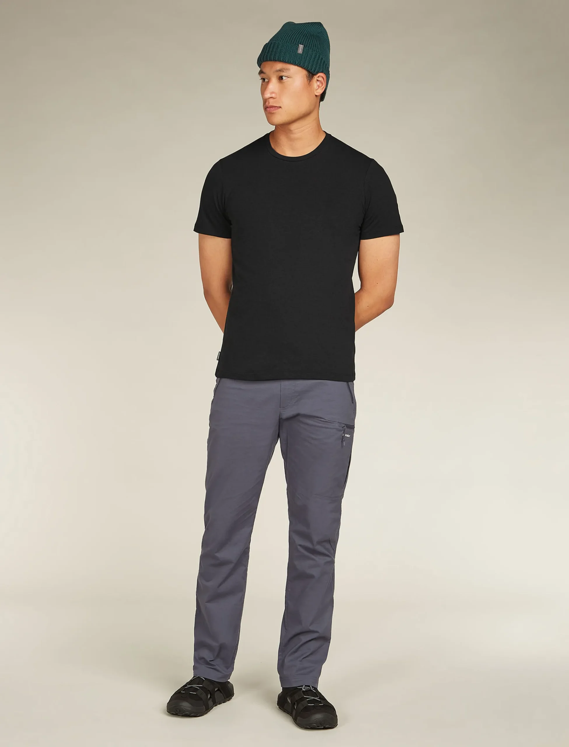 Cheap Icebreaker Merino Central Classic T-Shirt Herren Black