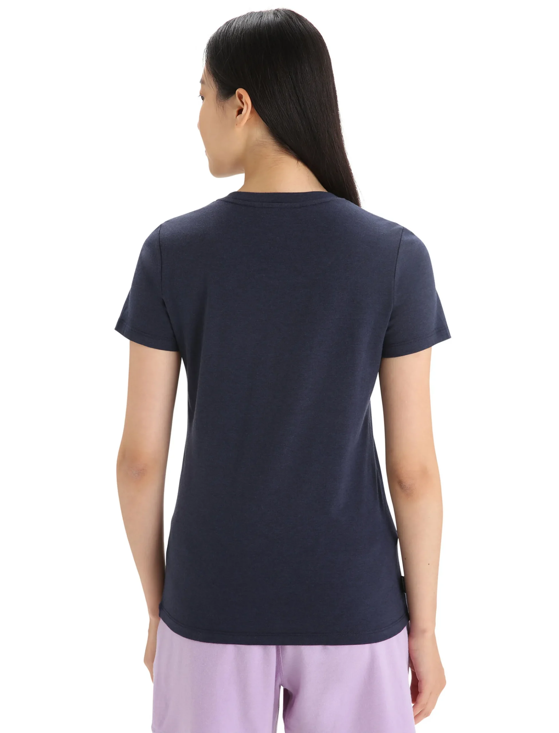 Clearance Icebreaker Merino Central Classic T-Shirt Tour Du Mont Blanc Damen Midnight Navy