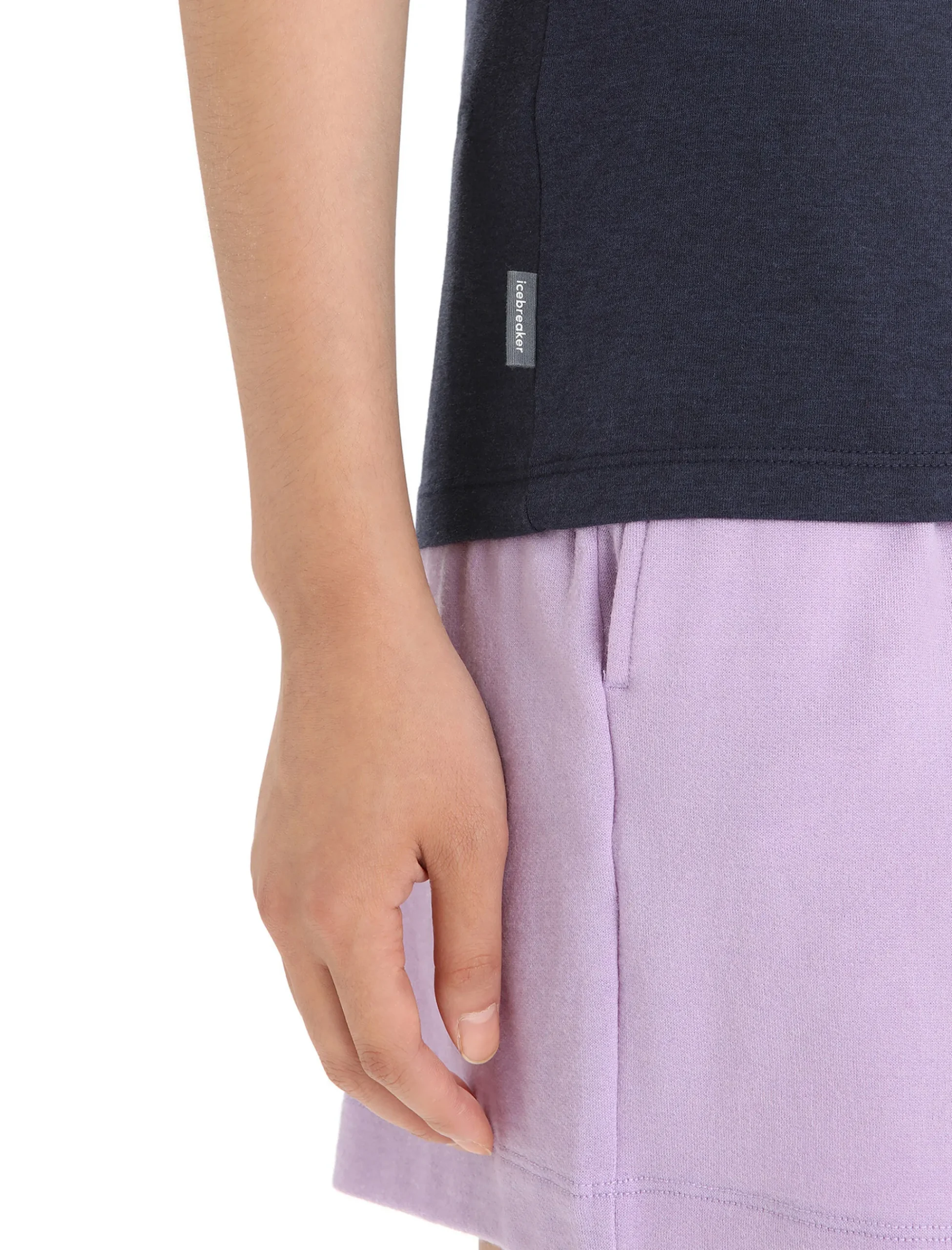 Clearance Icebreaker Merino Central Classic T-Shirt Tour Du Mont Blanc Damen Midnight Navy