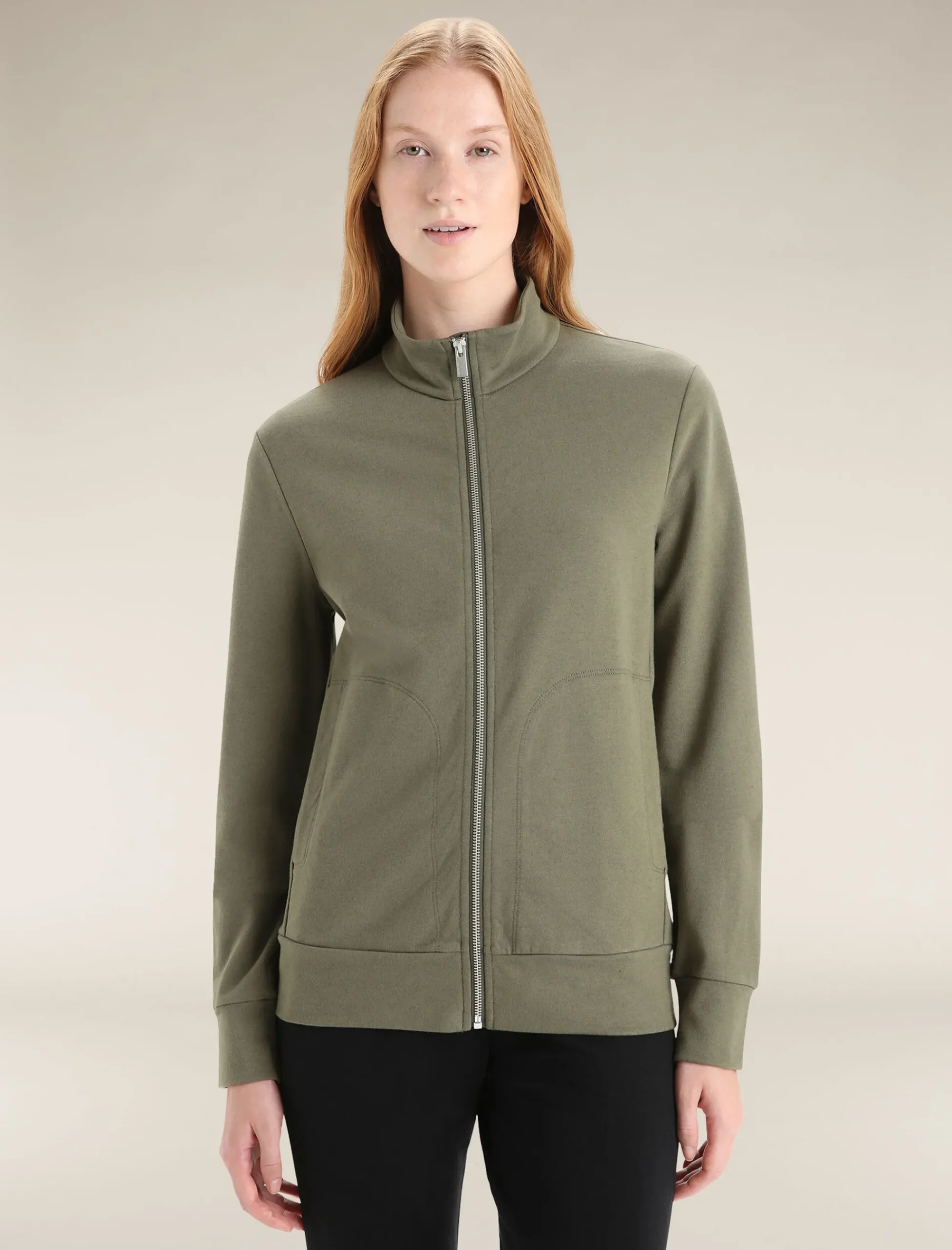 Fashion Icebreaker Merino Central Classic Zip-Jacke Damen Loden