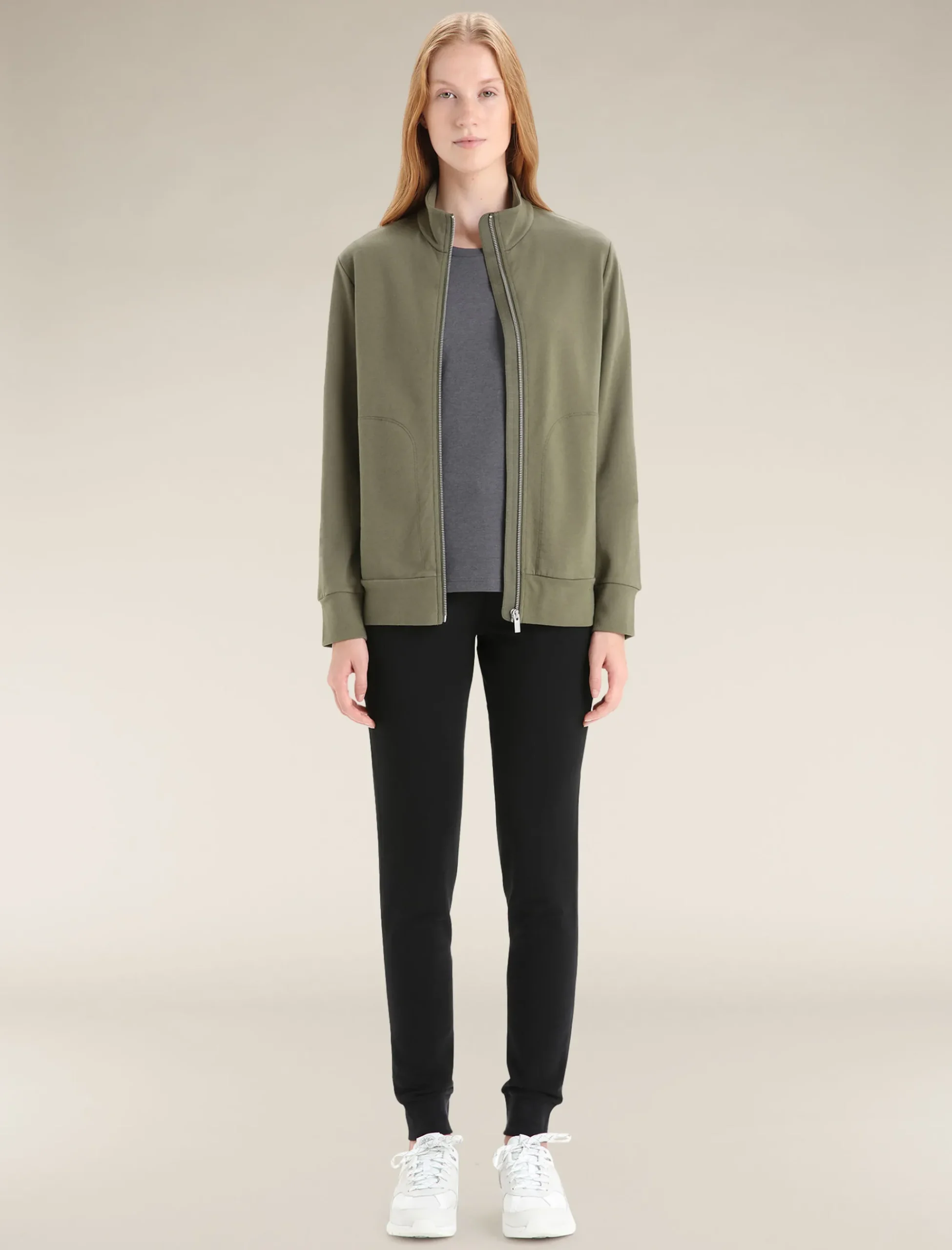 Fashion Icebreaker Merino Central Classic Zip-Jacke Damen Loden