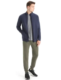 Fashion Icebreaker Merino Central Classic Zip-Jacke Herren Midnight Navy