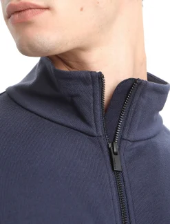 Fashion Icebreaker Merino Central Classic Zip-Jacke Herren Midnight Navy