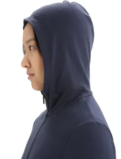 Best Sale Icebreaker Merino Central Classic Zip-Hoodie Damen Midnight Navy