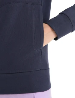 Best Sale Icebreaker Merino Central Classic Zip-Hoodie Damen Midnight Navy