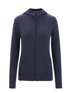 Best Sale Icebreaker Merino Central Classic Zip-Hoodie Damen Midnight Navy