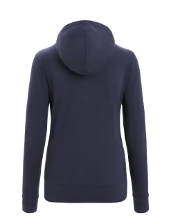 Best Sale Icebreaker Merino Central Classic Zip-Hoodie Damen Midnight Navy