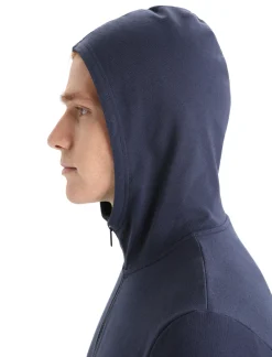Flash Sale Icebreaker Merino Central Classic Zip-Hoodie Herren Midnight Navy