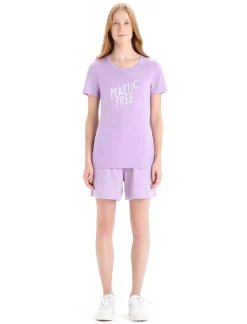 Discount Icebreaker Merino Crush Shorts Damen Purple Gaze