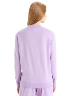 New Icebreaker Merino Crush Sweatshirt Damen Purple Gaze