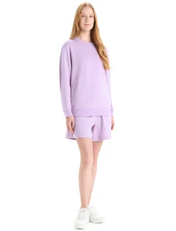 New Icebreaker Merino Crush Sweatshirt Damen Purple Gaze