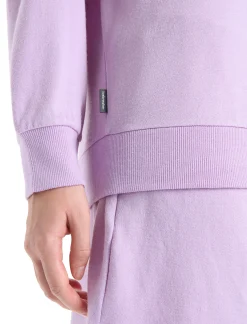 New Icebreaker Merino Crush Sweatshirt Damen Purple Gaze