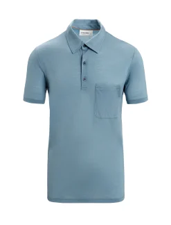 Discount Icebreaker Merino Drayden Polohemd Herren Astral Blue