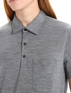 Best Icebreaker Merino Drayden Polohemd Herren Gritstone Heather