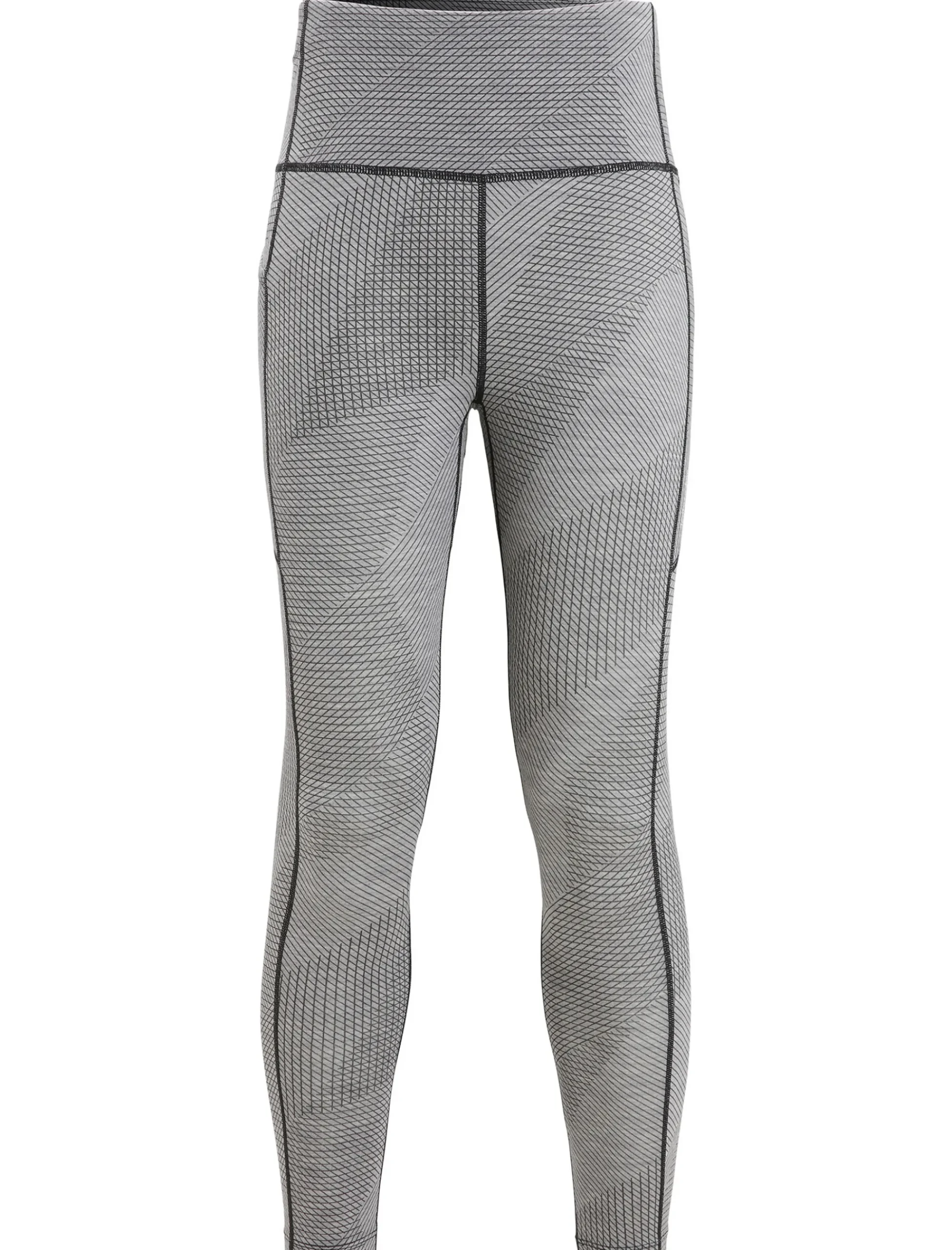 Best Sale Icebreaker Merino Fastray High Rise Tights Gridlines Damen Metro Heather/Black