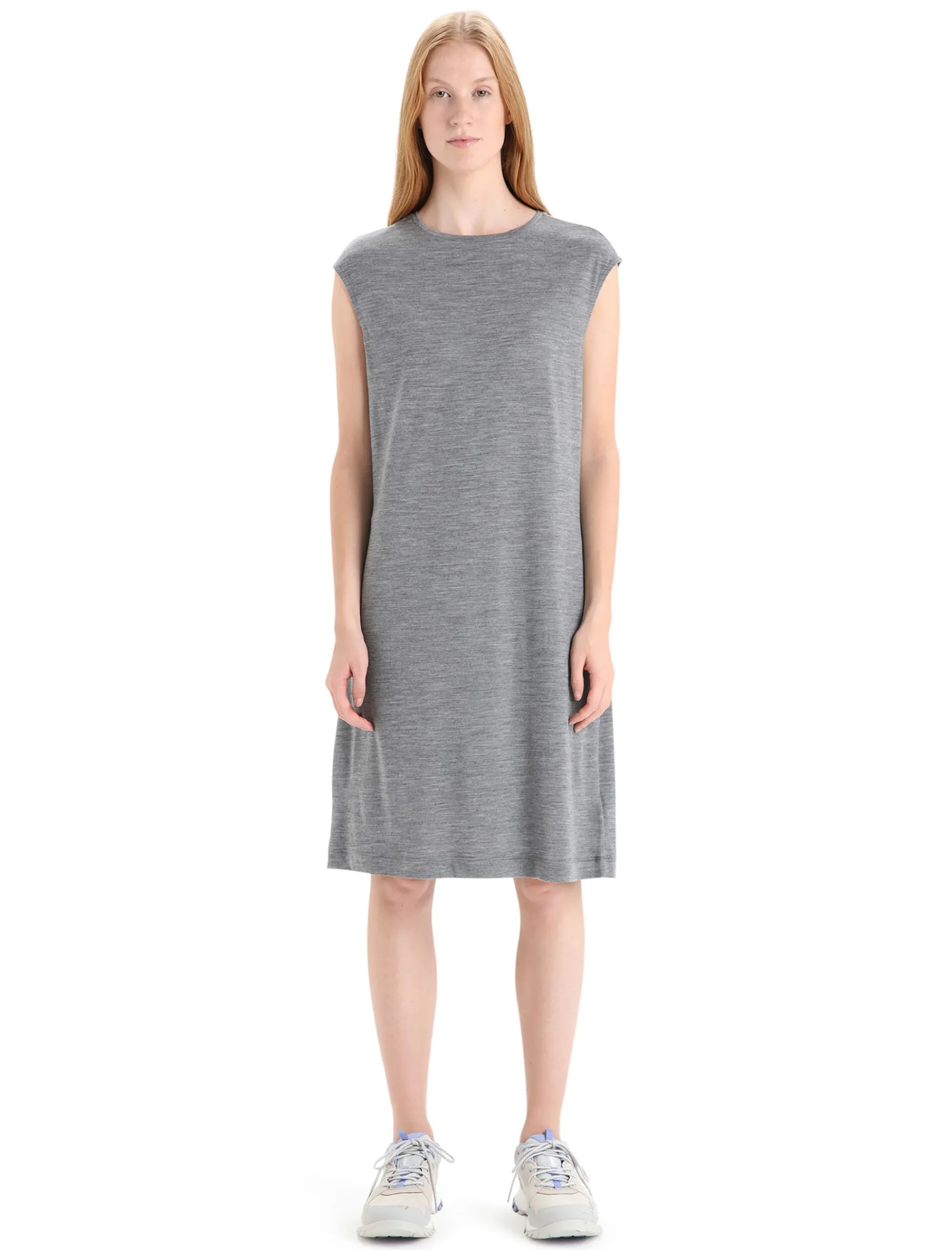 Online Icebreaker Merino Granary Armelloses Kleid Damen Gritstone Heather