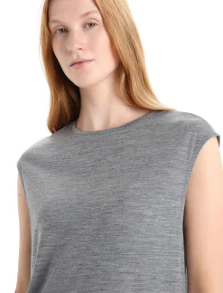 Online Icebreaker Merino Granary Armelloses Kleid Damen Gritstone Heather