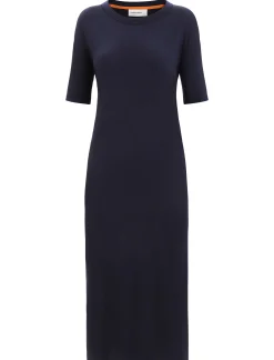 Hot Icebreaker Merino Granary Kleid Damen Midnight Navy