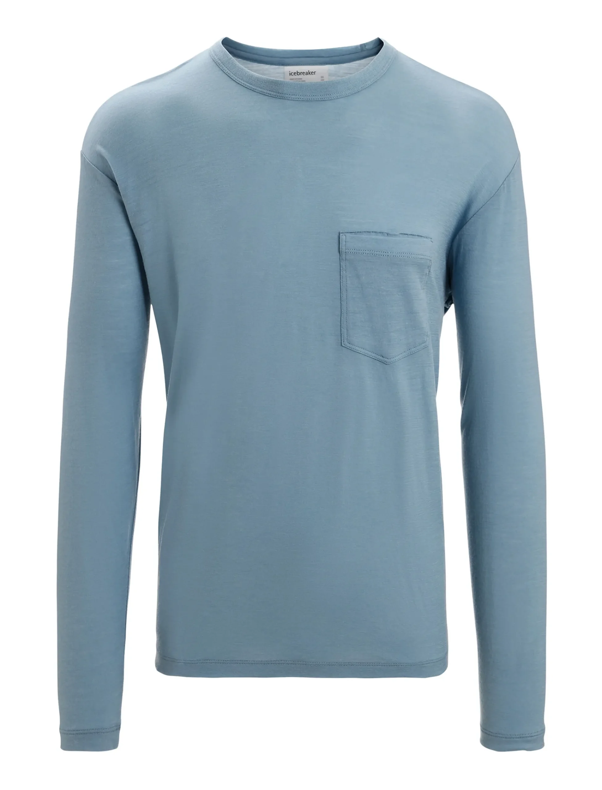 Best Icebreaker Merino Granary Langarmshirt Mit Brusttasche Herren Astral Blue