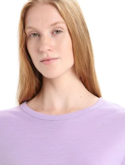 Cheap Icebreaker Merino Granary T-Shirt Damen Purple Gaze