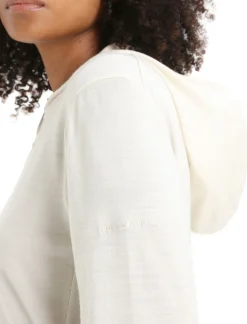 Cheap Icebreaker Merino Granary Zip-Hoodie Damen Chalk