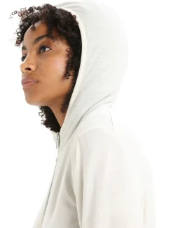 Cheap Icebreaker Merino Granary Zip-Hoodie Damen Chalk