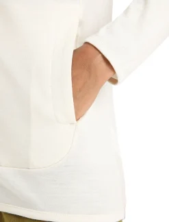 Cheap Icebreaker Merino Granary Zip-Hoodie Damen Chalk