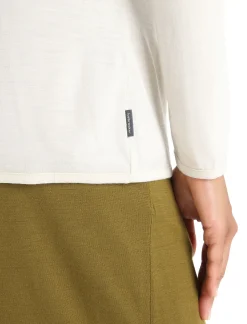 Cheap Icebreaker Merino Granary Zip-Hoodie Damen Chalk