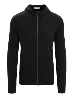 Clearance Icebreaker Merino Granary Zip-Hoodie Herren Black