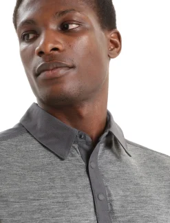 Outlet Icebreaker Merino Hike Kurzarmshirt Herren Monsoon/Gritstone Heather