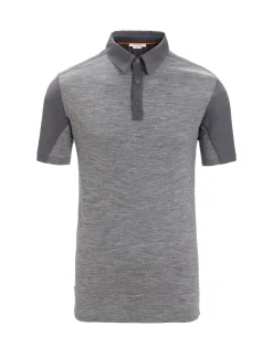 Outlet Icebreaker Merino Hike Kurzarmshirt Herren Monsoon/Gritstone Heather