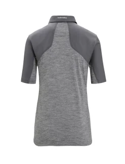 Hot Icebreaker Merino Hike Kurzarmshirt Damen Gritstone Heather/Monsoon