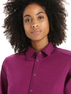 Shop Icebreaker Merino Hike Langarmshirt Damen Go Berry