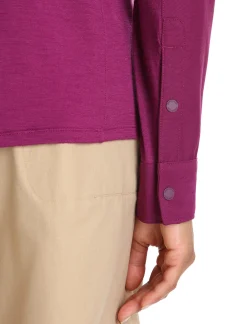 Shop Icebreaker Merino Hike Langarmshirt Damen Go Berry