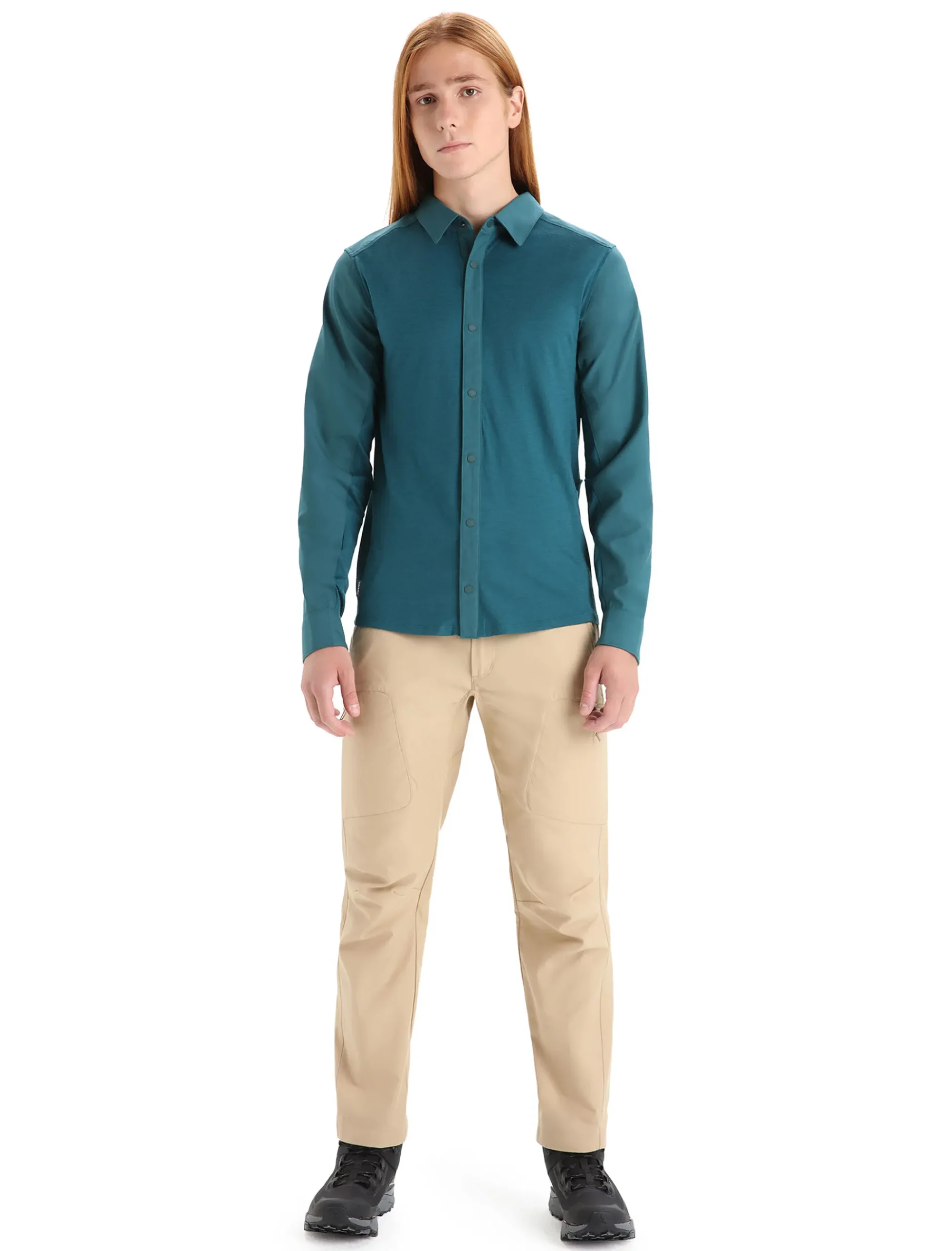 Shop Icebreaker Merino Hike Langarmshirt Herren Green Glory