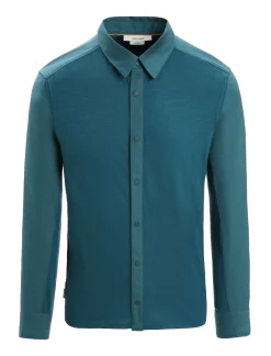 Shop Icebreaker Merino Hike Langarmshirt Herren Green Glory