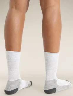 Clearance Icebreaker Merino Hike+ Light Socken Crew Damen Blizzard Heather