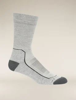 New Icebreaker Merino Hike+ Light Socken Crewherren Blizzard Heather