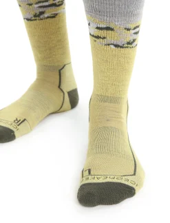 Sale Icebreaker Merino Hike+ Medium Socken Crew Sedimentary Herren Summer/Loden