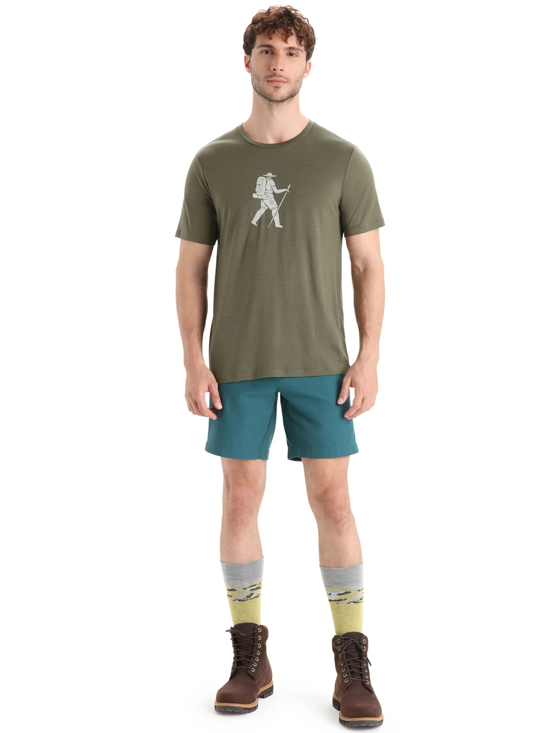 Flash Sale Icebreaker Merino Hike Shorts Herren Green Glory