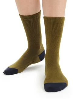 Best Icebreaker Merino Lifestyle Light Socken Crew Damen Algae/Midnight Navy