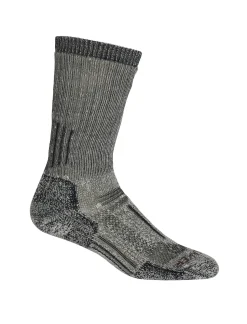 Fashion Icebreaker Merino Mountaineer Socken Wadenmitte Damen Jet Heather/Espresso