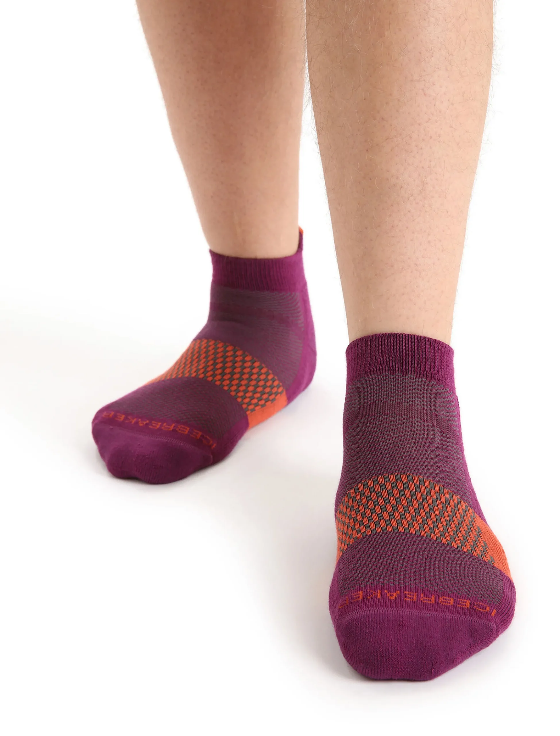 Cheap Icebreaker Merino Multisport Light Micro Socks Herren Go Berry/Vibrant Earth