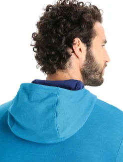 Cheap Icebreaker Merino Quantum Iii Zip-Hoodie Herren Geo Blue/Royal Navy