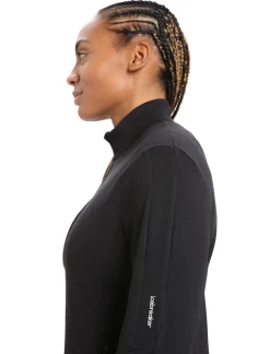 Cheap Icebreaker Merino Quantum Iii Zip-Jacke Damen Black