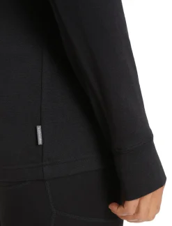 Cheap Icebreaker Merino Quantum Iii Zip-Jacke Damen Black