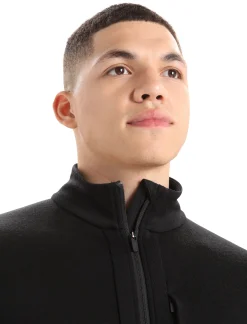 Cheap Icebreaker Merino Quantum Iii Zip-Jacke Herren Black