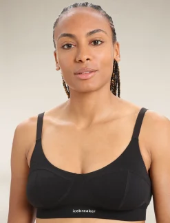 Online Icebreaker Merino Queens Clasp Bh Damen Black