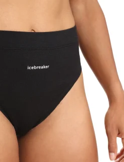 Discount Icebreaker Merino Queens High Cut Slip Damen Black