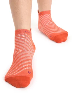 Store Icebreaker Merino Run+ Ultralight Socken Micro Herren Vibrant Earth Heather/Go Berry